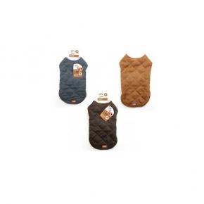 All For Paws Lamb Diamond Stitch Jacket Brown Small